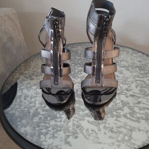 Elegant Metallic Women's Heels